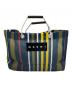 MARNI（マルニ）の古着「フラワーカフェトート」｜ネイビー