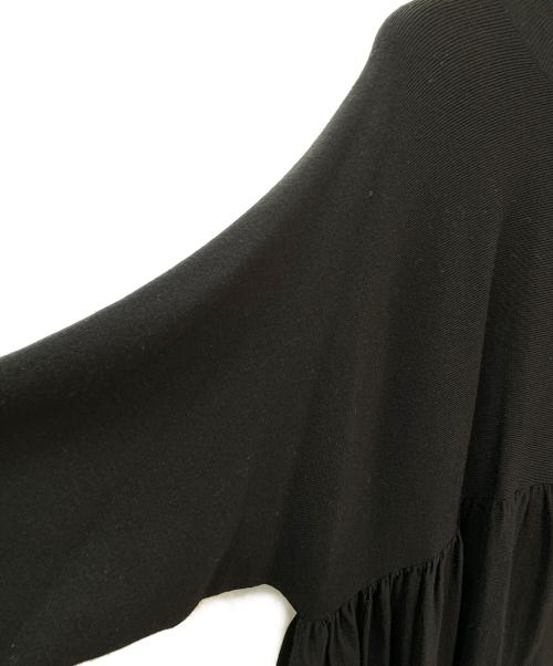 Curensology（カレンソロジー）Curensology (カレンソロジー) ハイネックギャザーニット ブラック サイズ:Fの古着・服飾アイテム