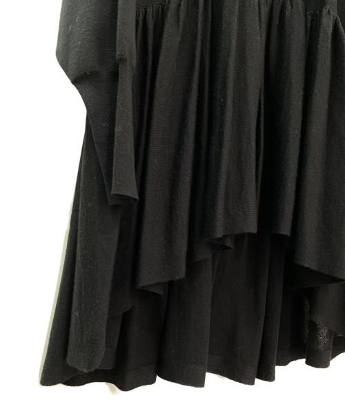 Curensology（カレンソロジー）Curensology (カレンソロジー) ハイネックギャザーニット ブラック サイズ:Fの古着・服飾アイテム