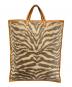 A VACATION（ア ヴァケーション）の古着「ゼブラ柄トートバッグ」｜ベージュ