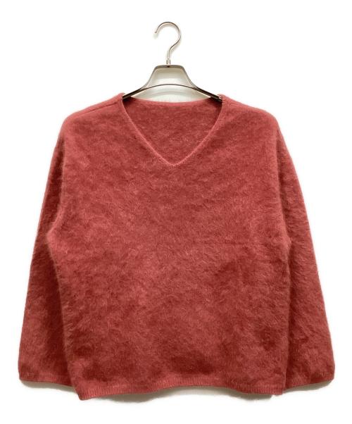 BALLSEY（ボールジィ）BALLSEY (ボールジィ) フラッフィーヤーン Vネックプルオーバー レッド サイズ:Sの古着・服飾アイテム