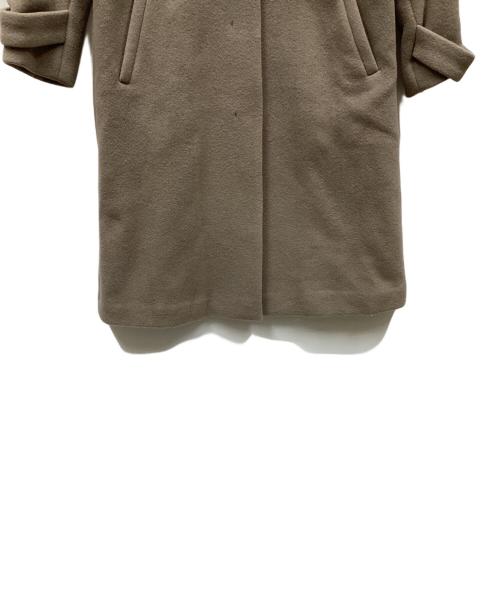 green label relaxing（グリーンレーベルリラクシング）green label relaxing (グリーンレーベルリラクシング) セントデールウールノーカラーコート ブラウン サイズ:36の古着・服飾アイテム