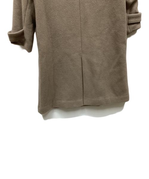 green label relaxing（グリーンレーベルリラクシング）green label relaxing (グリーンレーベルリラクシング) セントデールウールノーカラーコート ブラウン サイズ:36の古着・服飾アイテム