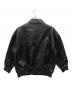 Java (ジャバ) フェイクレザーヴィンテージオーバーブルゾン ブラック サイズ:M：3000円