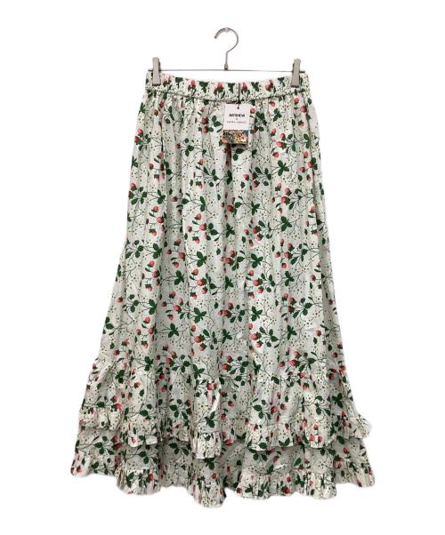batsheva（バットシェバ）BATSHEVA (バットシェバ) LAURA ASHLEY (ローラ アシュレイ) Pembroke Skirt ホワイト サイズ:8の古着・服飾アイテム
