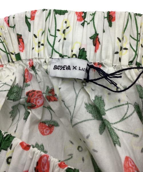 batsheva（バットシェバ）BATSHEVA (バットシェバ) LAURA ASHLEY (ローラ アシュレイ) Pembroke Skirt ホワイト サイズ:8の古着・服飾アイテム