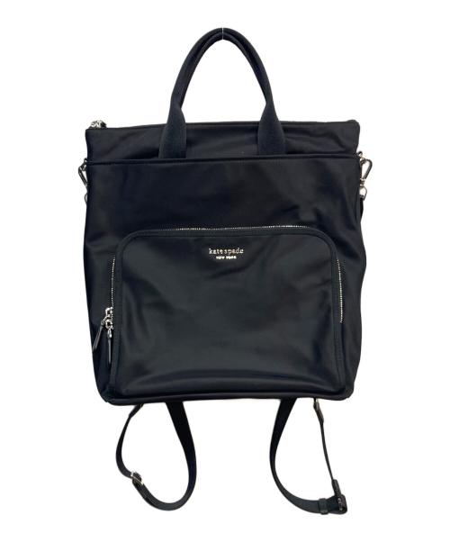 Kate Spade（ケイトスペード）Kate Spade (ケイトスペード) ナイロン コンバーチブル バックパック ブラックの古着・服飾アイテム