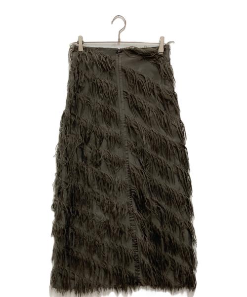 BOWTE（バウト）BOWTE (バウト) フリンジスカート オリーブ サイズ:size1の古着・服飾アイテム