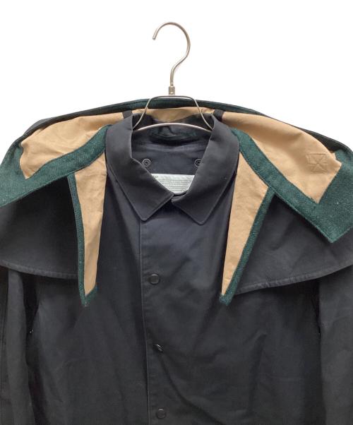 KOLOR（カラー）KOLOR (カラー) フーデッドステンカラーコート ブラック サイズ:1の古着・服飾アイテム
