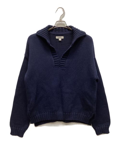 PHIPPS（フィップス）PHIPPS (フィップス) Vareuse Sailor Knit Sweater ネイビー サイズ:Mの古着・服飾アイテム
