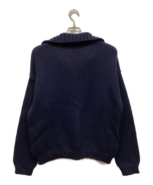 PHIPPS（フィップス）PHIPPS (フィップス) Vareuse Sailor Knit Sweater ネイビー サイズ:Mの古着・服飾アイテム