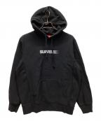 SUPREMEシュプリーム）の古着「Motion Logo Hooded Sweatshirt」｜ブラック