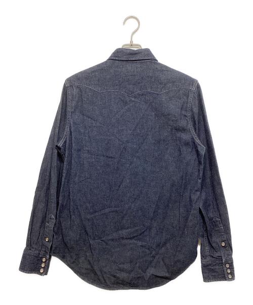 RRL（ダブルアールエル）RRL (ダブルアールエル) デニムウエスタンシャツ インディゴ サイズ:Mの古着・服飾アイテム