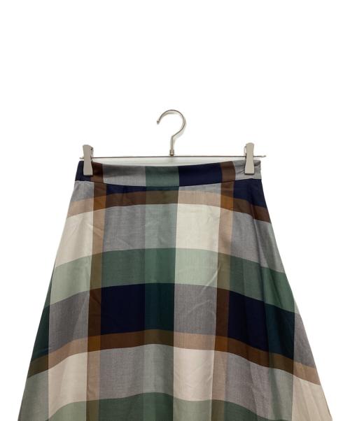 BLUE LABEL CRESTBRIDGE（ブルーレーベルクレストブリッジ）BLUE LABEL CRESTBRIDGE (ブルーレーベルクレストブリッジ) チェックスカート ネイビー×ブラウン サイズ:38 未使用品の古着・服飾アイテム