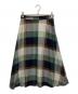 BLUE LABEL CRESTBRIDGE（ブルーレーベルクレストブリッジ）の古着「チェックスカート」｜ネイビー×ブラウン