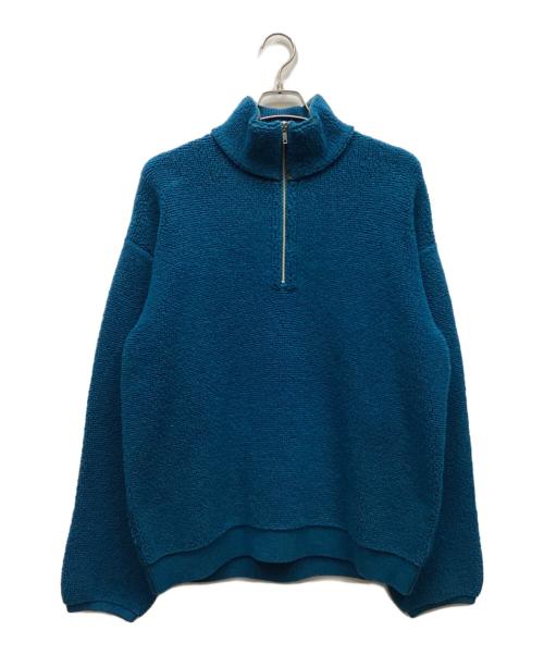 filmelange（フィルメランジェ）filmelange (フィルメランジェ) PAYTON 2Tone Pile Kni ブルー サイズ:5の古着・服飾アイテム