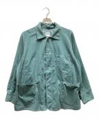 POST O'ALLSポストオーバーオールズ）の古着「summer cords コーデュロイカバーオール」｜グリーン