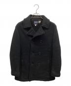 BLUE BLUEブルーブルー）の古着「Pコート」｜ブラック