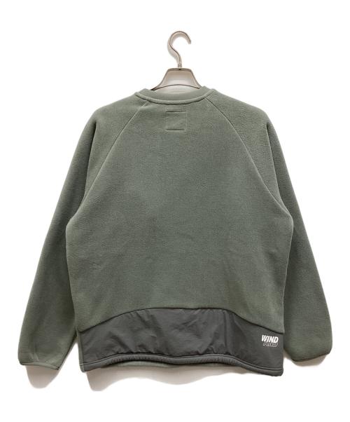 Snow peak（スノーピーク）Snow peak (スノーピーク) WIND AND SEA (ウィンダンシー) Double Face Fleece Pullover グリーン サイズ:M 未使用品の古着・服飾アイテム