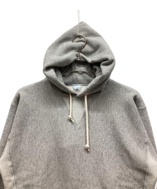 Champion REVERSE WEAVE（チャンピオン リバース ウィーブ）Champion REVERSE WEAVE (チャンピオン リバース ウィーブ) フーデッドスウェットシャツ グレー サイズ:L 未使用品の古着・服飾アイテム