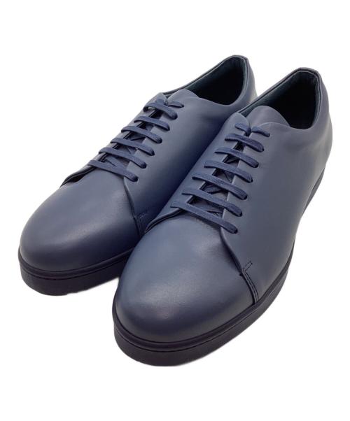 UNITED TOKYO（ユナイテッドトーキョー）UNITED TOKYO (ユナイテッドトーキョー) レースアップレザースニーカー ブルー サイズ:26.5の古着・服飾アイテム