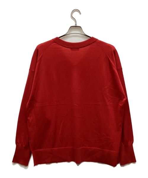 journal standard L'essage（ジャーナルスタンダード レサージュ）journal standard L'essage (ジャーナルスタンダード レサージュ) cashfeelVネックプルオーバー レッド サイズ:表記なしの古着・服飾アイテム