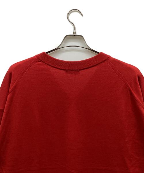 journal standard L'essage（ジャーナルスタンダード レサージュ）journal standard L'essage (ジャーナルスタンダード レサージュ) cashfeelVネックプルオーバー レッド サイズ:表記なしの古着・服飾アイテム