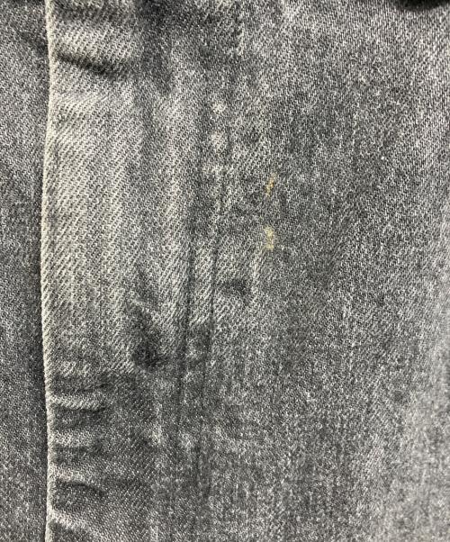 ANREALAGE HOMME（アンリアレイジオム）anrealage homme (アンリアレイジオム) BEADS HAND DRAWING CROPPED DENIM PANTS ブラック サイズ:48の古着・服飾アイテム