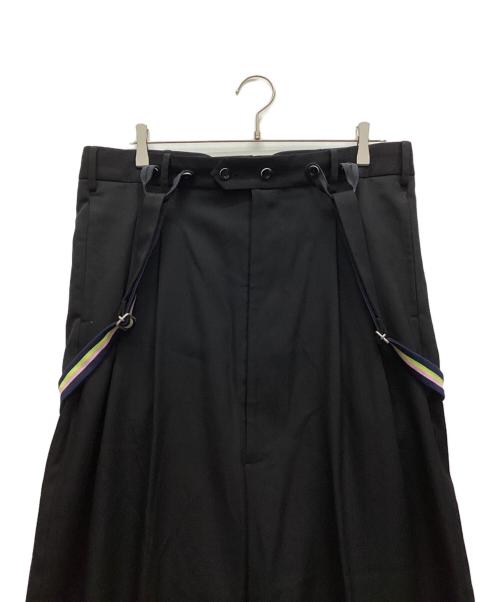 ANREALAGE HOMME（アンリアレイジオム）ANREALAGE HOMME (アンリアレイジオム) BUST SLACKS ブラック サイズ:46の古着・服飾アイテム