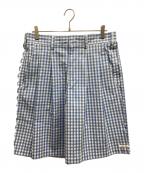 TSTSティーエスティーエス）の古着「SPEECH BUBBLES BELTED SHORT TROUSERS」｜ライトブルー