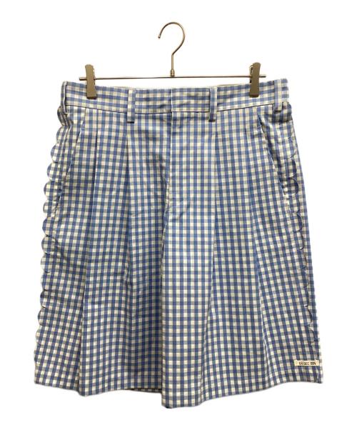 TSTS（ティーエスティーエス）TSTS (ティーエスティーエス) SPEECH BUBBLES BELTED SHORT TROUSERS ライトブルー サイズ:L 未使用品の古着・服飾アイテム