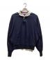 ANREALAGE HOMME（アンリアレイジオム）の古着「NOTCHED COLLAR POLO SHIRT」｜ネイビー