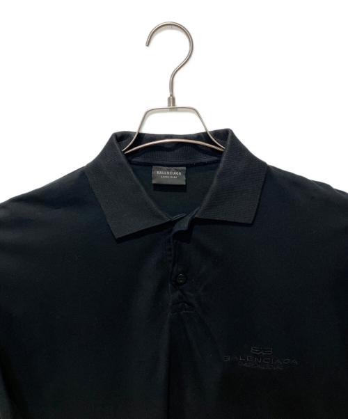 BALENCIAGA（バレンシアガ）BALENCIAGA (バレンシアガ) BB Garderobe polo shirt ブラック サイズ:Lの古着・服飾アイテム