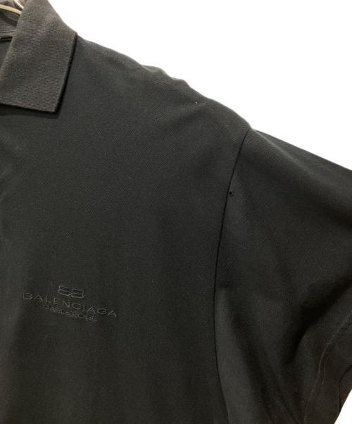 BALENCIAGA（バレンシアガ）BALENCIAGA (バレンシアガ) BB Garderobe polo shirt ブラック サイズ:Lの古着・服飾アイテム