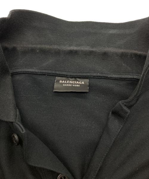 BALENCIAGA（バレンシアガ）BALENCIAGA (バレンシアガ) BB Garderobe polo shirt ブラック サイズ:Lの古着・服飾アイテム