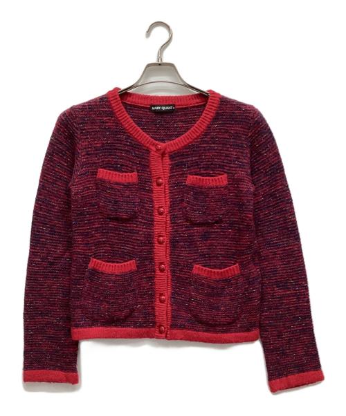 MARY QUANT（マリークヮント）MARY QUANT (マリークヮント) カーディガン レッド サイズ:Mの古着・服飾アイテム