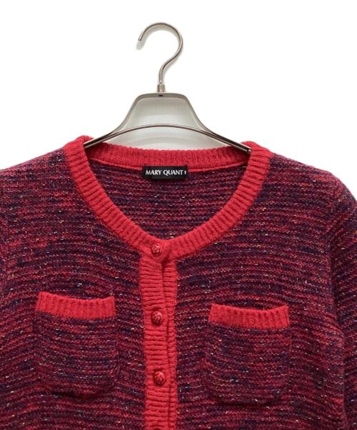 MARY QUANT（マリークヮント）MARY QUANT (マリークヮント) カーディガン レッド サイズ:Mの古着・服飾アイテム