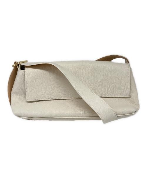 Papillonner（パピヨネ）Papillonner (パピヨネ) シュリンク リン ショルダー バッグ ホワイトの古着・服飾アイテム