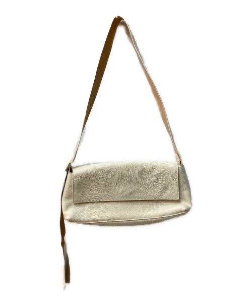 Papillonner（パピヨネ）Papillonner (パピヨネ) シュリンク リン ショルダー バッグ ホワイトの古着・服飾アイテム