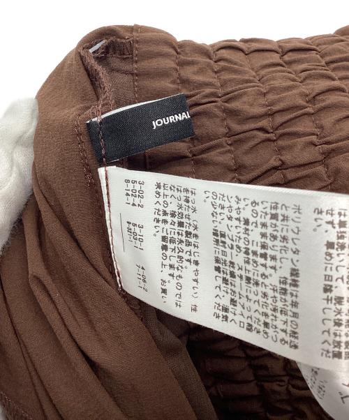 JOURNAL STANDARD（ジャーナルスタンダード）JOURNAL STANDARD (ジャーナルスタンダード) リネンナイロンストレッチギャザースカート ブラウン サイズ:36の古着・服飾アイテム