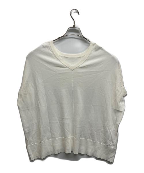 Spick and Span（スピック＆スパン）Spick and Span (スピック＆スパン) 14GWASHABLE2WAYポンチョプルオーバー ホワイト サイズ:Freeの古着・服飾アイテム