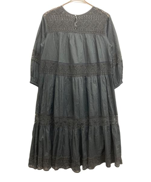 Spick and Span（スピック＆スパン）Spick and Span (スピック＆スパン) HYUレースギャザーワンピース ブラック サイズ:Freeの古着・服飾アイテム