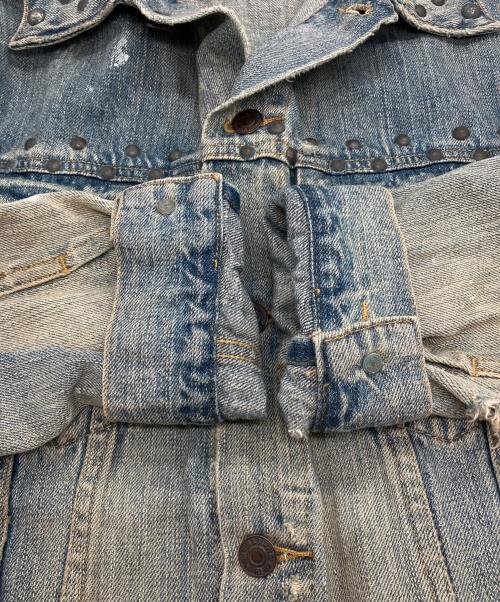 Denim & Supply Ralph Lauren（デニム＆サプライ ラルフローレン）DENIM & SUPPLY RALPH LAUREN (デニム＆サプライ ラルフローレン) 星条旗ダメージ加工デニムジャケット インディゴ サイズ:Mの古着・服飾アイテム