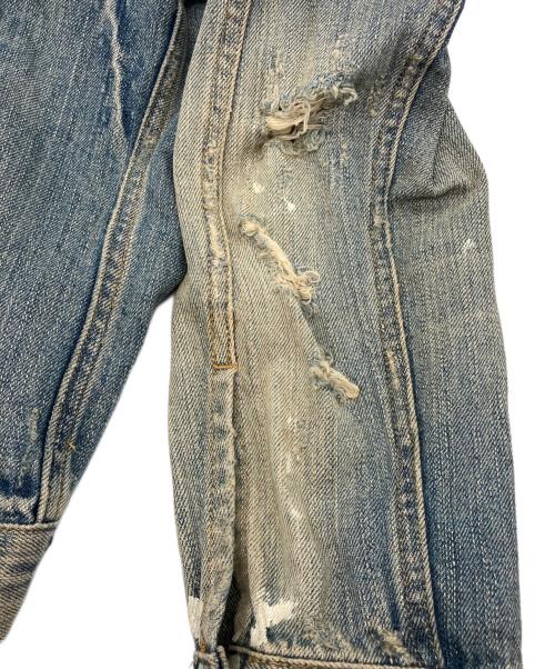 Denim & Supply Ralph Lauren（デニム＆サプライ ラルフローレン）DENIM & SUPPLY RALPH LAUREN (デニム＆サプライ ラルフローレン) 星条旗ダメージ加工デニムジャケット インディゴ サイズ:Mの古着・服飾アイテム