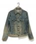 DENIM & SUPPLY RALPH LAUREN（デニム＆サプライ ラルフローレン）の古着「星条旗ダメージ加工デニムジャケット」｜インディゴ