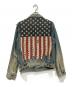 DENIM & SUPPLY RALPH LAUREN (デニム＆サプライ ラルフローレン) 星条旗ダメージ加工デニムジャケット インディゴ サイズ:M：15000円