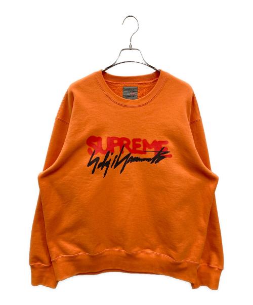 SUPREME（シュプリーム）Supreme (シュプリーム) YOHJI YAMAMOTO (ヨウジヤマモト) クルーネックスウェット オレンジ サイズ:Lの古着・服飾アイテム