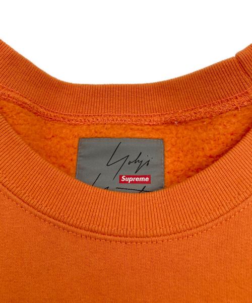 SUPREME（シュプリーム）Supreme (シュプリーム) YOHJI YAMAMOTO (ヨウジヤマモト) クルーネックスウェット オレンジ サイズ:Lの古着・服飾アイテム