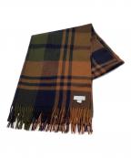 JOSHUA ELLISジョシュア エリス）の古着「カシミヤチェックストール」｜ブラウン