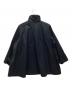 中古・古着 BABYLONE (バビロン) スタンドカラーコート ネイビー サイズ:F：2500円